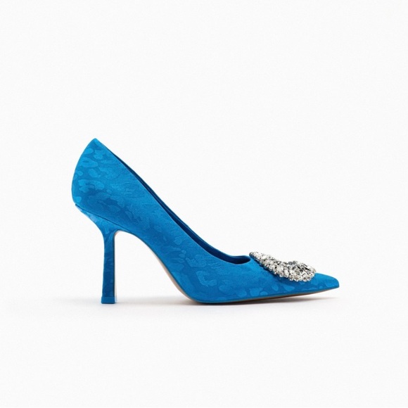 Zara Shoes Blue  color Heels  Size: 7.5 - Picture 7 of 9